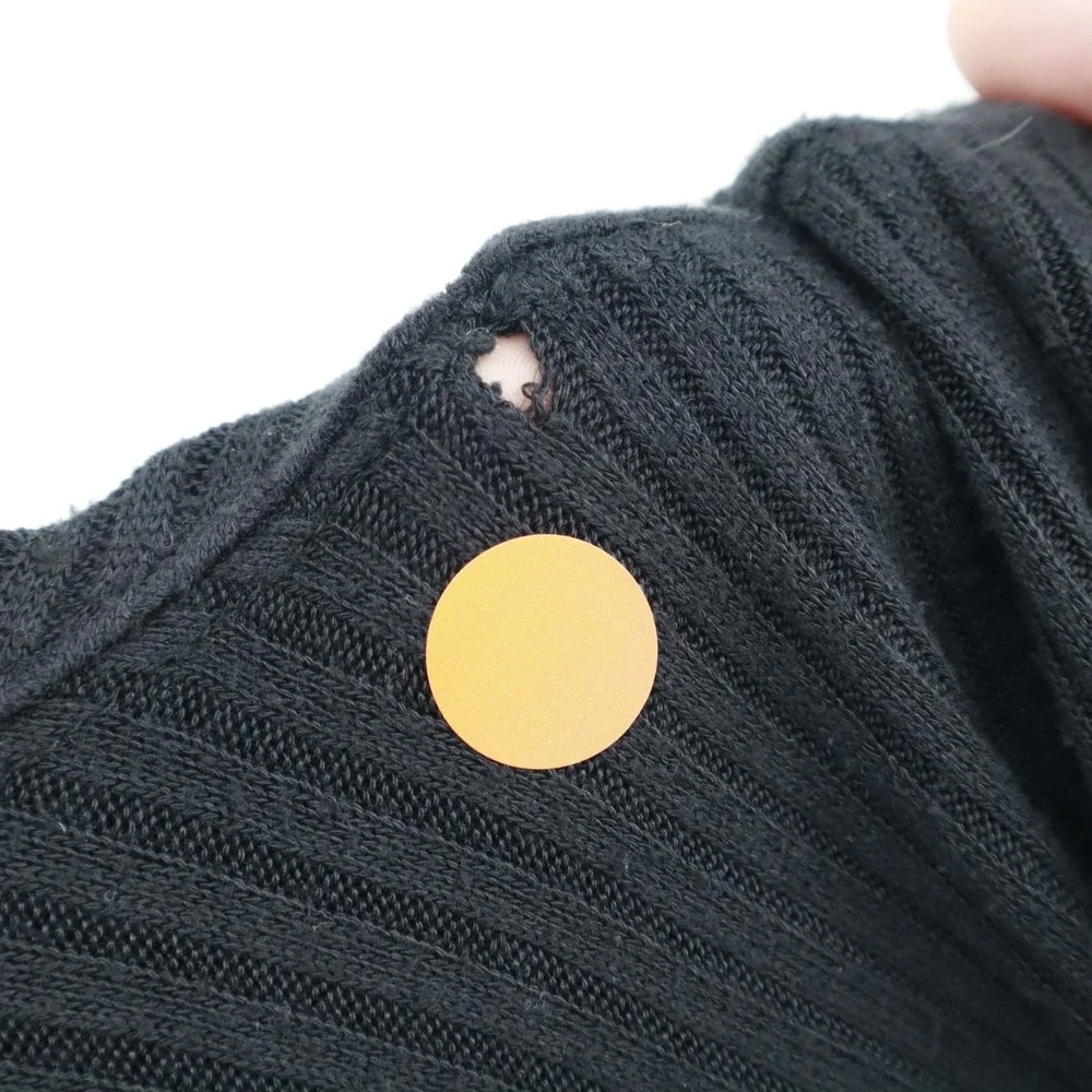 We The‎ Free Thermal Sweater Womens S Black Boho Grunge Slouchy Oversized